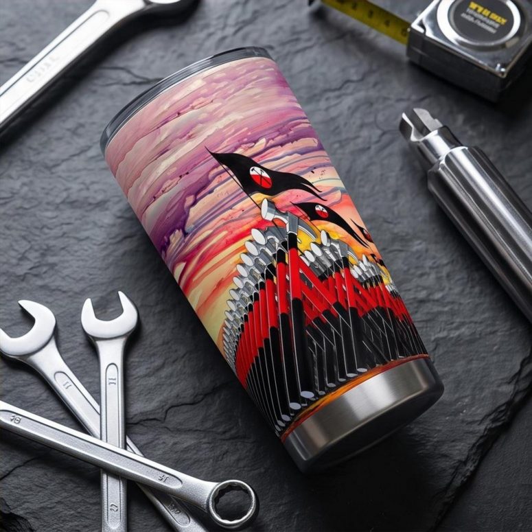 Pink Floyd Tumbler - The Wall Marching Hammers Drawing Art Pink Floyd Tumbler - The Wall Marching Hammers Drawing Art
