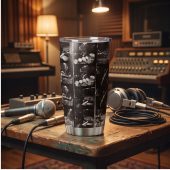 Pink Floyd Tumbler - Vintage New York City Tour July 4Th Film Collage Pink Floyd Tumbler - Vintage New York City Tour July 4Th Film Collage