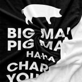 Pink Floyd Velveteen Plush Blanket - Big Man, Pig Man, ha ha Charade You Are