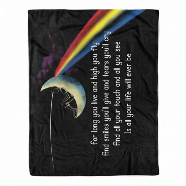 Pink Floyd Velveteen Plush Blanket - Breathe Lyric DSOTM All Your Life Will Ever Be Pink Floyd Velveteen Plush Blanket - Breathe Lyric DSOTM All Your Life Will Ever Be