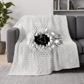 Pink Floyd Velveteen Plush Blanket - Brick In The Wall 3D