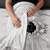 Pink Floyd Velveteen Plush Blanket - Brick In The Wall 3D