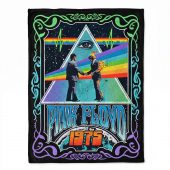 Pink Floyd Velveteen Plush Blanket - Dark Side Of the Moon Wish You Were Here 1975