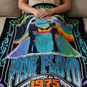 Pink Floyd Velveteen Plush Blanket - Dark Side Of the Moon Wish You Were Here 1975 Pink Floyd Velveteen Plush Blanket - Dark Side Of the Moon Wish You Were Here 1975