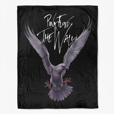Pink Floyd Velveteen Plush Blanket - Death Raven Bird The Wall