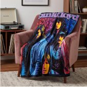 Pink Floyd Velveteen Plush Blanket - Discontinued Flower Power Psychedelic Pink Floyd Velveteen Plush Blanket - Discontinued Flower Power Psychedelic