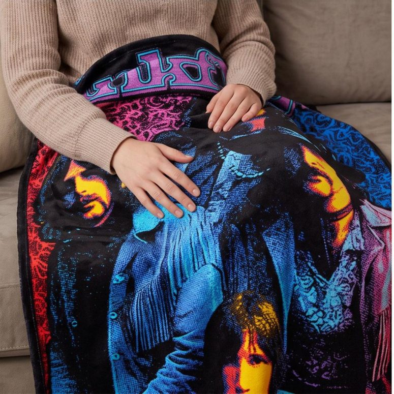 Pink Floyd Velveteen Plush Blanket - Discontinued Flower Power Psychedelic Pink Floyd Velveteen Plush Blanket - Discontinued Flower Power Psychedelic