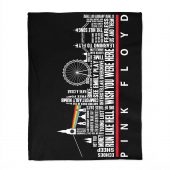 Pink Floyd Velveteen Plush Blanket - London Typography Album Art