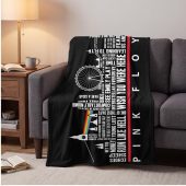 Pink Floyd Velveteen Plush Blanket - London Typography Album Art