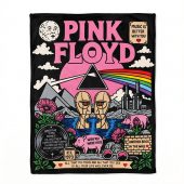 Pink Floyd Velveteen Plush Blanket - Pink Floyd Division Bell 1994 Tour Vintage Tshirt Hoodie Sweatshirt