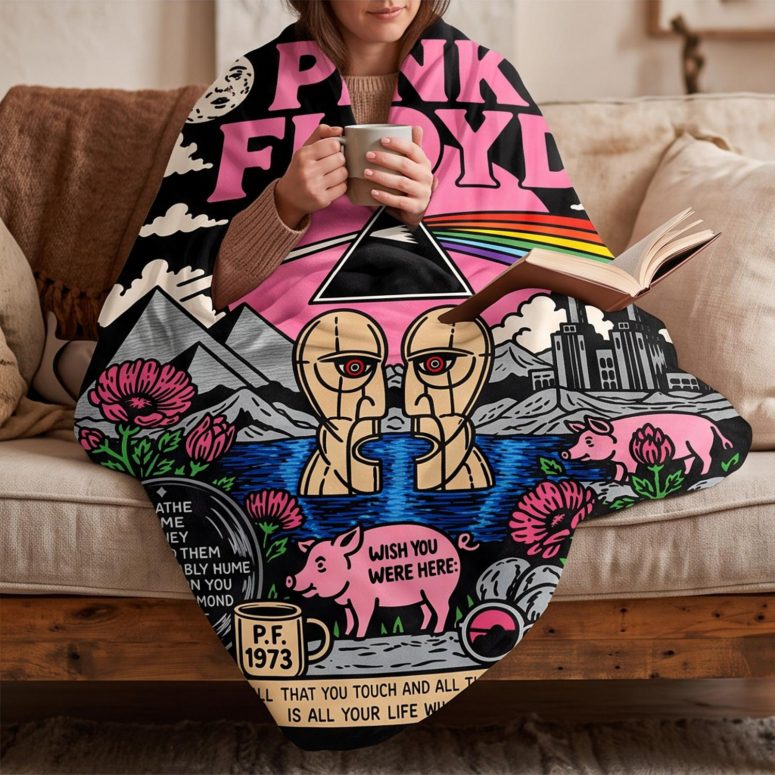 Pink Floyd Velveteen Plush Blanket - Pink Floyd Division Bell 1994 Tour Vintage Tshirt Hoodie Sweatshirt Pink Floyd Velveteen Plush Blanket - Pink Floyd Division Bell 1994 Tour Vintage Tshirt Hoodie Sweatshirt