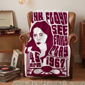 Pink Floyd Velveteen Plush Blanket - See Emily Play 1967 Pink Floyd Velveteen Plush Blanket - See Emily Play 1967