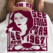 Pink Floyd Velveteen Plush Blanket - See Emily Play 1967 Pink Floyd Velveteen Plush Blanket - See Emily Play 1967