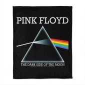 Pink Floyd Velveteen Plush Blanket - The Dark Side Of The Moon Album Prism