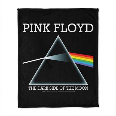 Pink Floyd Velveteen Plush Blanket - The Dark Side Of The Moon Album Prism