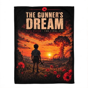 Pink Floyd Velveteen Plush Blanket - The Gunner’s Dream The Final Cut Pink Floyd Velveteen Plush Blanket - The Gunner’s Dream The Final Cut