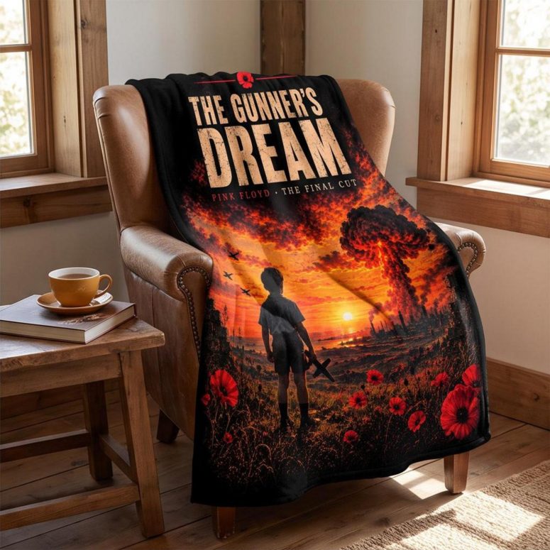Pink Floyd Velveteen Plush Blanket - The Gunner’s Dream The Final Cut Pink Floyd Velveteen Plush Blanket - The Gunner’s Dream The Final Cut