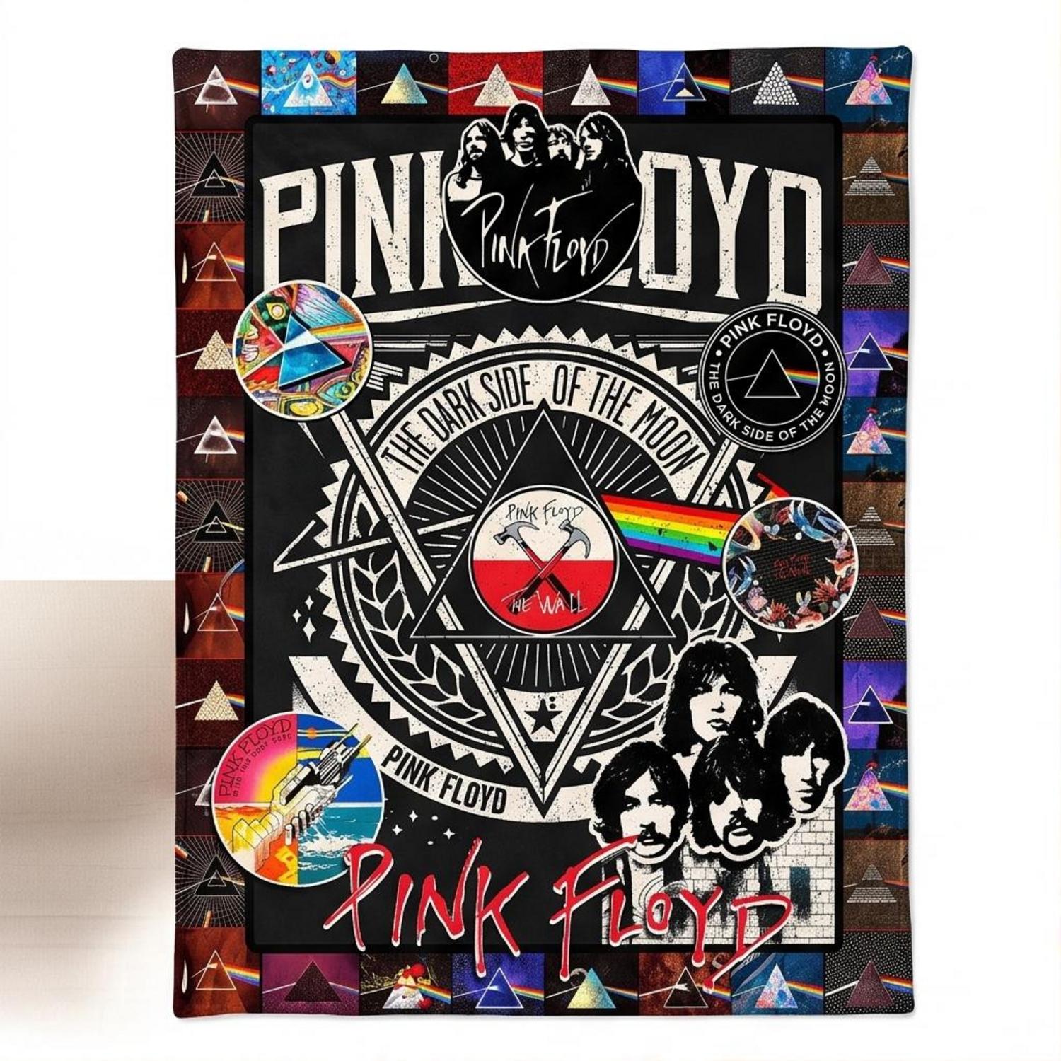 Pink Floyd Velveteen Plush Blanket - The Wall DSOTM Wish You Were Here Pink Floyd Velveteen Plush Blanket - The Wall DSOTM Wish You Were Here