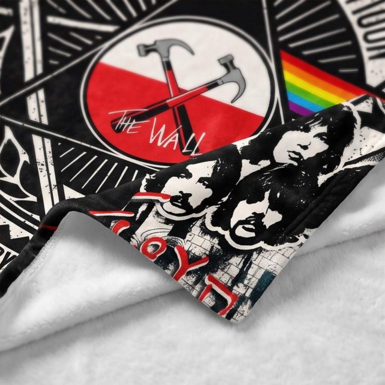 Pink Floyd Velveteen Plush Blanket - The Wall DSOTM Wish You Were Here Pink Floyd Velveteen Plush Blanket - The Wall DSOTM Wish You Were Here