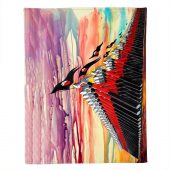 Pink Floyd Velveteen Plush Blanket - The Wall Marching Hammers Drawing Art