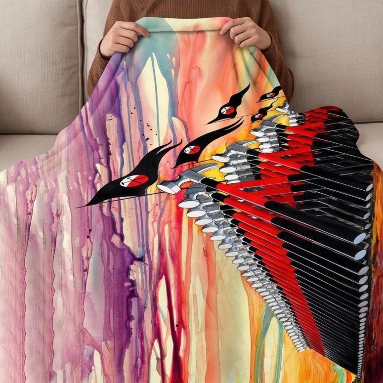Pink Floyd Velveteen Plush Blanket - The Wall Marching Hammers Drawing Art Pink Floyd Velveteen Plush Blanket - The Wall Marching Hammers Drawing Art