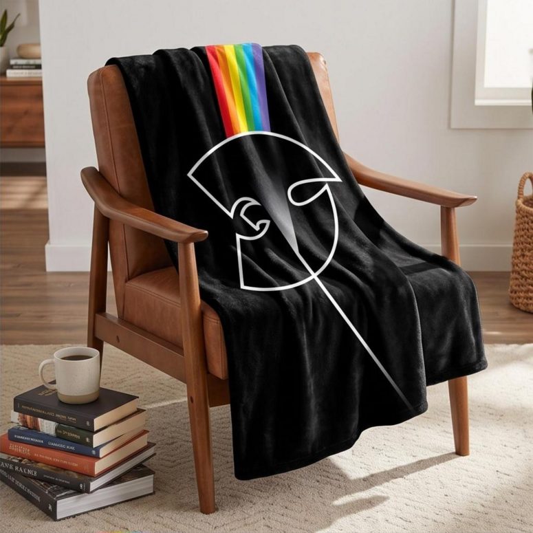 Pink Floyd Velveteen Plush Blanket - The Wu Tang Clan Dark Side Of The Moon