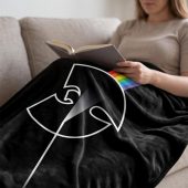 Pink Floyd Velveteen Plush Blanket - The Wu Tang Clan Dark Side Of The Moon