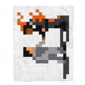 Pink Floyd Velveteen Plush Blanket - Wish You Were Here ShakeHand Pixel Art
