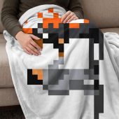 Pink Floyd Velveteen Plush Blanket - Wish You Were Here ShakeHand Pixel Art