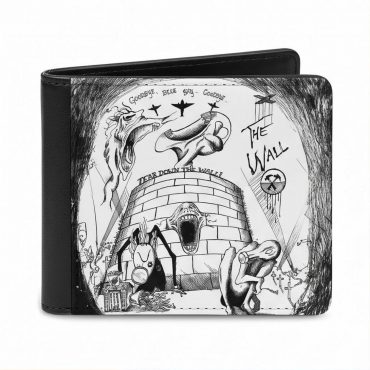 Pink Floyd Wallet - Goodbye Blue Sky Tear Down The Wall Pink Floyd Wallet - Goodbye Blue Sky Tear Down The Wall
