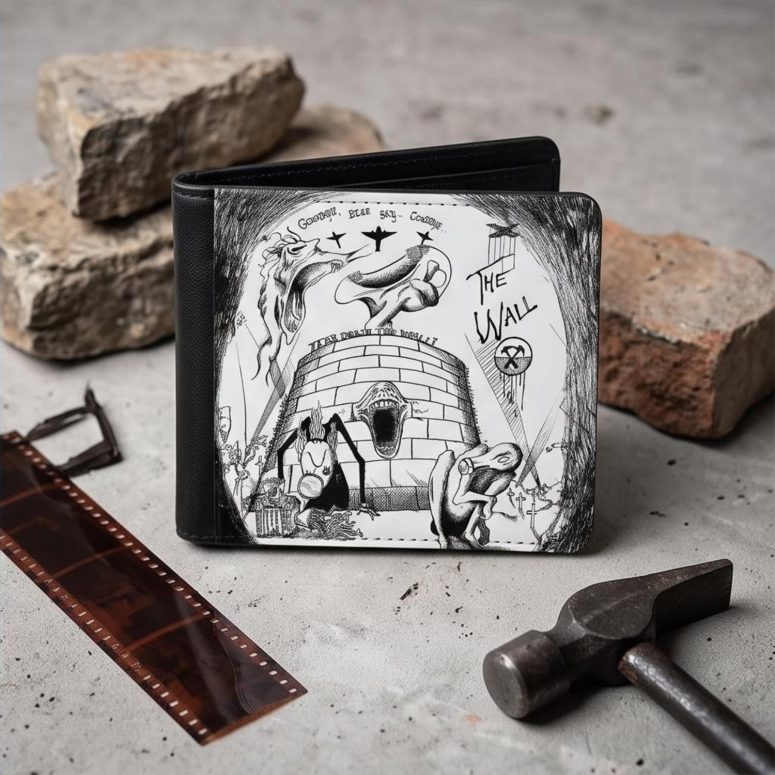 Pink Floyd Wallet - Goodbye Blue Sky Tear Down The Wall Pink Floyd Wallet - Goodbye Blue Sky Tear Down The Wall
