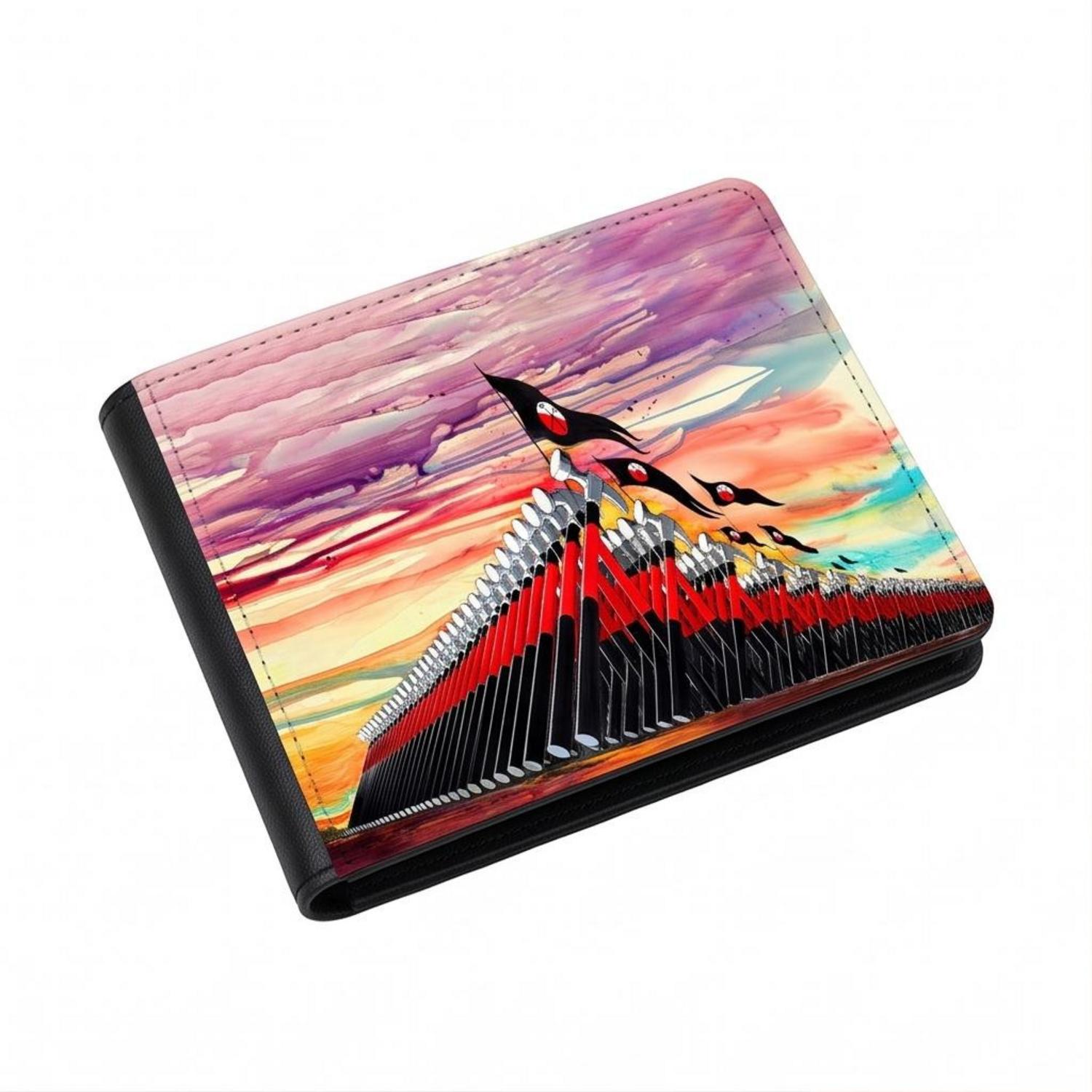 Pink Floyd Wallet - The Wall Marching Hammers Drawing Art Pink Floyd Wallet - The Wall Marching Hammers Drawing Art
