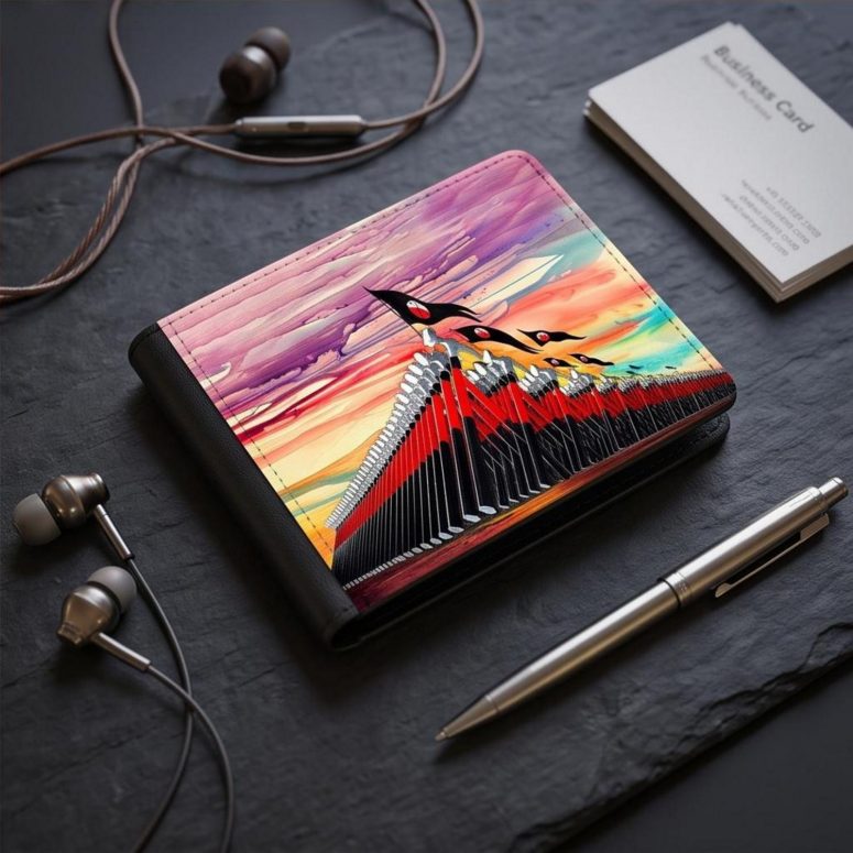 Pink Floyd Wallet - The Wall Marching Hammers Drawing Art Pink Floyd Wallet - The Wall Marching Hammers Drawing Art
