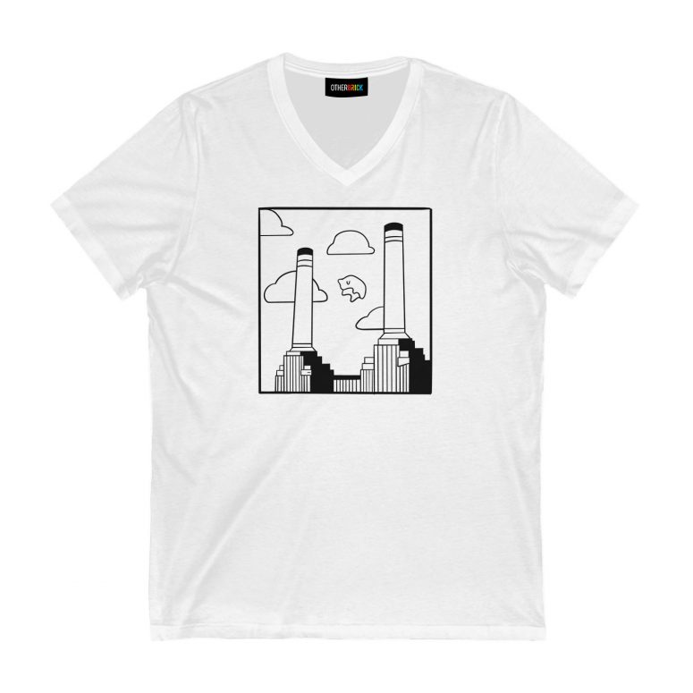 Pink Floyd Shirt - Flying Pig Over Battersea Power Station Minimalism Pink Floyd Shirt - Flying Pig Over Battersea Power Station Minimalism