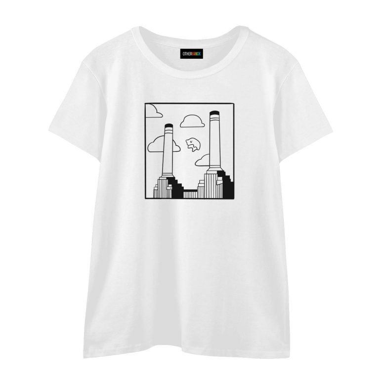 Pink Floyd Shirt - Flying Pig Over Battersea Power Station Minimalism Pink Floyd Shirt - Flying Pig Over Battersea Power Station Minimalism