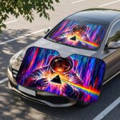 Pink Floyd Auto Sun Shade - Astronaut First Encounter with DSOTM