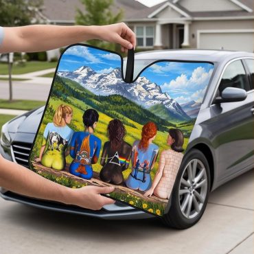 Pink Floyd Auto Sun Shade - Back Art in the Valley