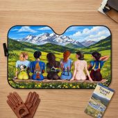 Pink Floyd Auto Sun Shade - Back Art in the Valley Pink Floyd Auto Sun Shade - Back Art in the Valley