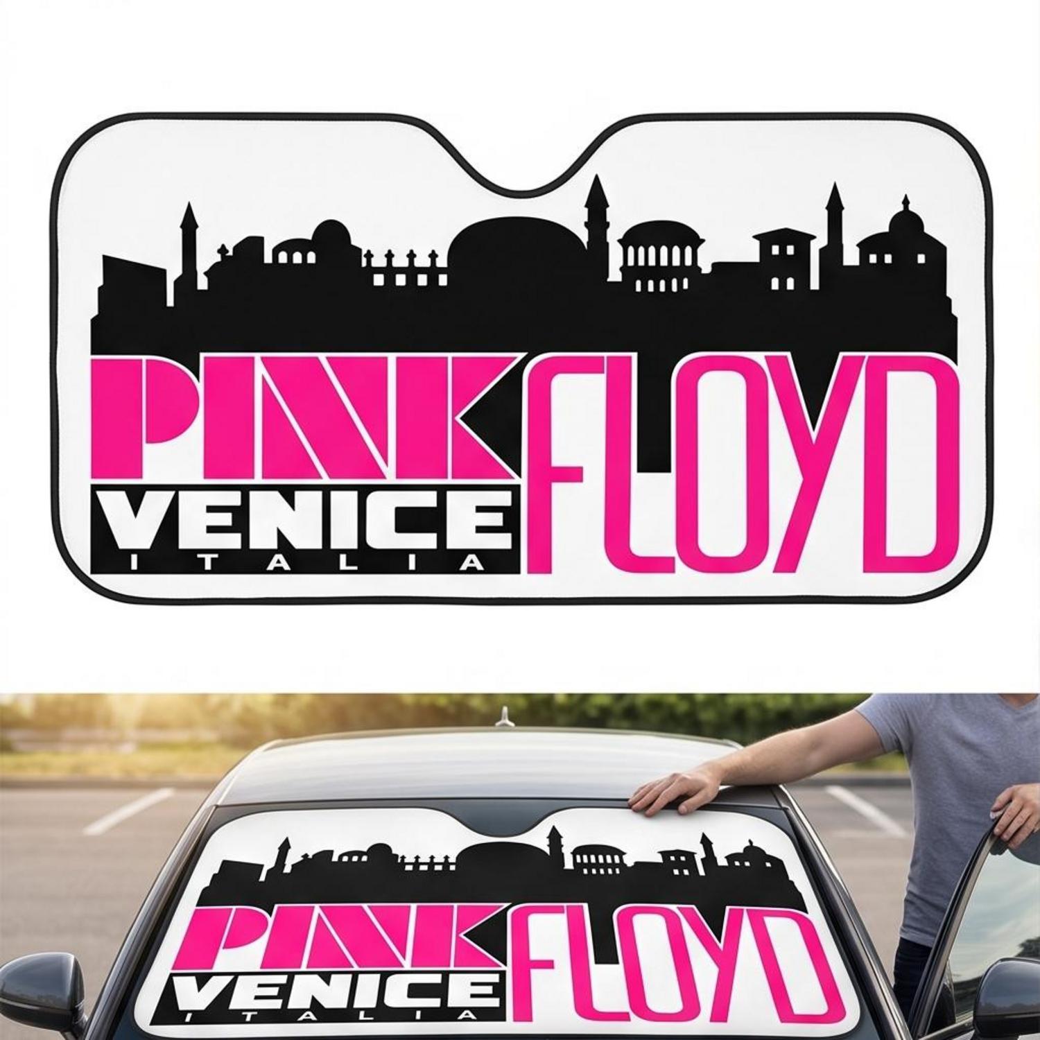 Pink Floyd Auto Sun Shade - Venice Italia 1965 Vintage Pink Floyd Auto Sun Shade - Venice Italia 1965 Vintage