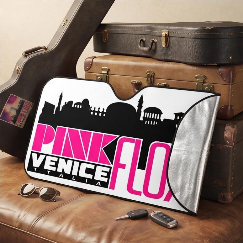 Pink Floyd Auto Sun Shade - Venice Italia 1965 Vintage Pink Floyd Auto Sun Shade - Venice Italia 1965 Vintage
