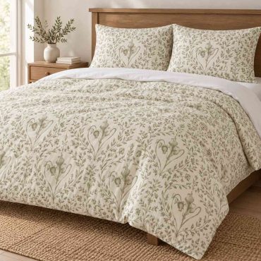 Pink Floyd Bedding Set - The Wall Flowers Sham Green Valentine