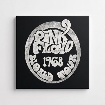 Pink Floyd Canvas - 1968 World Tour Rock Circle