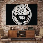 Pink Floyd Canvas - 1968 World Tour Rock Circle Pink Floyd Canvas - 1968 World Tour Rock Circle