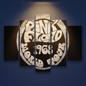 Pink Floyd Canvas - 1968 World Tour Rock Circle Pink Floyd Canvas - 1968 World Tour Rock Circle