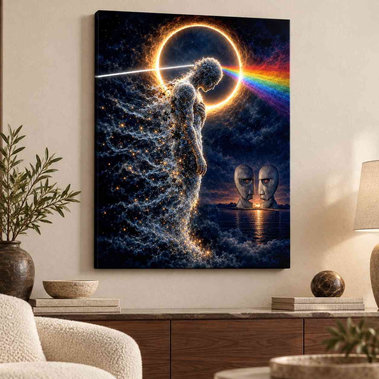 Pink Floyd Canvas - Dissolve Dark Side Of The Moon Division Bell Pink Floyd Canvas - Dissolve Dark Side Of The Moon Division Bell