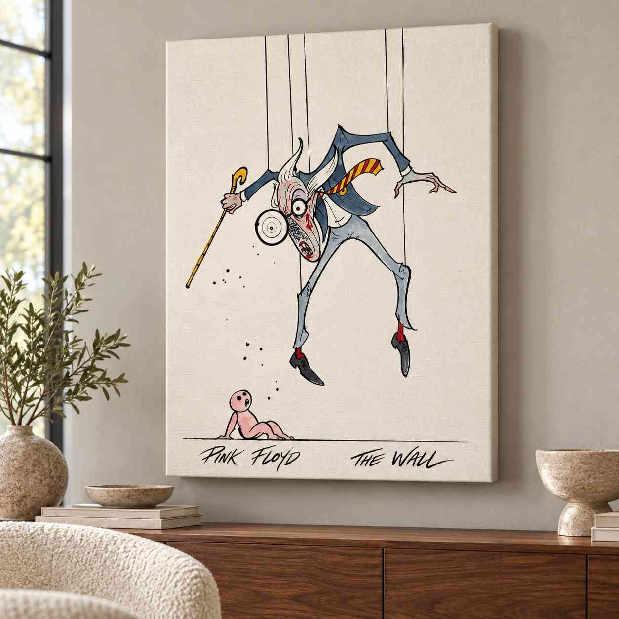 Pink Floyd Canvas - The Wall Teacher 1982 Pink Floyd Canvas - The Wall Teacher 1982