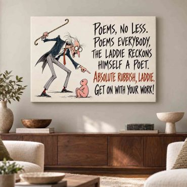 Pink Floyd Canvas - The Wall Teacher Poems No Less