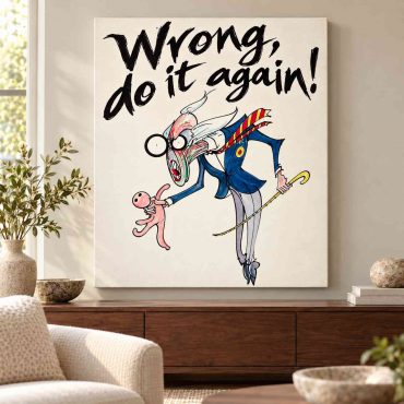 Pink Floyd Canvas - Wrong Do It Again The Wall Teacher