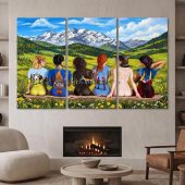 Pink Floyd Canvas - Back Art in the Valley Pink Floyd Canvas - Back Art in the Valley