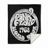 Pink Floyd Fleece Blanket - 1968 World Tour Rock Circle